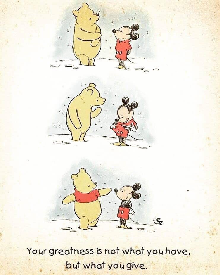 Winnie the Pooh and Mickey Mouse