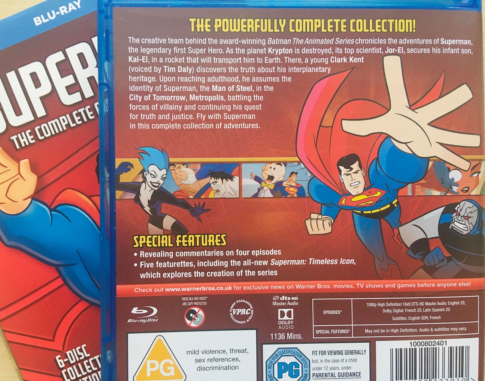 Review Superman The Animated Series Complete Bluray Collection It